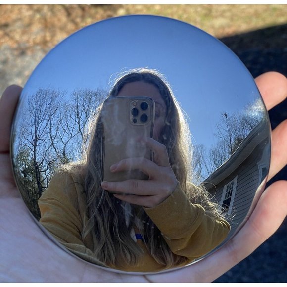 4 1/2" Chrome Plated CLOCK PARTS Pendulum Bob 20th C. VINTAGE - Picture 3 of 14